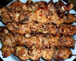 Шашлык из куриной голени