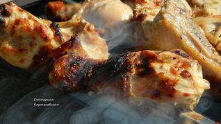 Шашлык из курицы на пиве