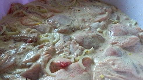 шашлык из курицы на пиве