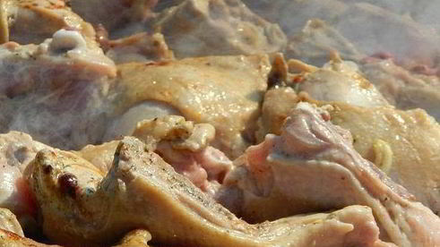 шашлык из курицы на пиве