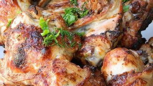 шашлык из курицы на пиве