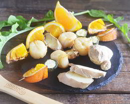 Шашлык из морских гребешков