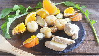 Шашлык из морских гребешков