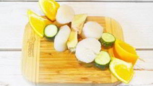 шашлык из морских гребешков