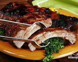 Шашлык из ребрышек свинины