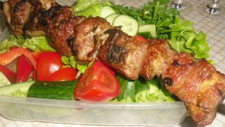Шашлык из свинины в минералке