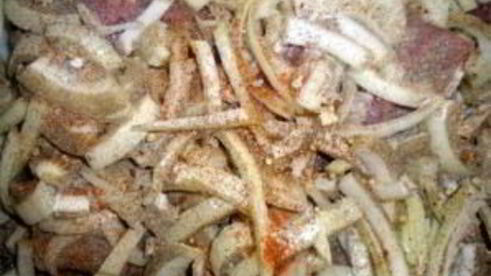 шашлык из свинины в минералке