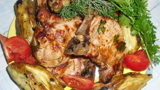 Шашлык из телятины на кости