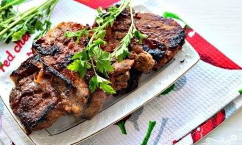 Рецепт шашлыка из телятины на сковороде