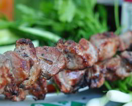 Шашлык из телятины по-уйгурски