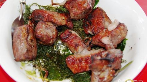 шашлык, маринованный в вине