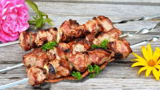 Сочный шашлык из свинины с уксусом