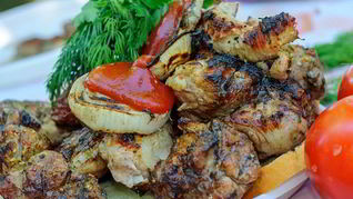 Свиной шашлык в уксусном маринаде