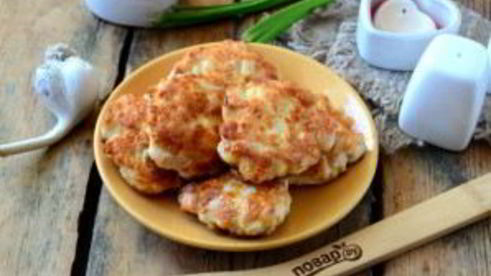 рубленые шницели из курицы с сыром