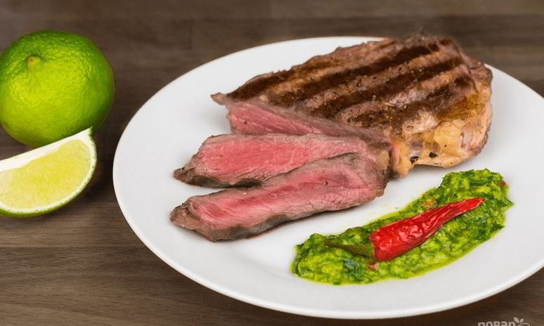 Рецепт стейка без рук