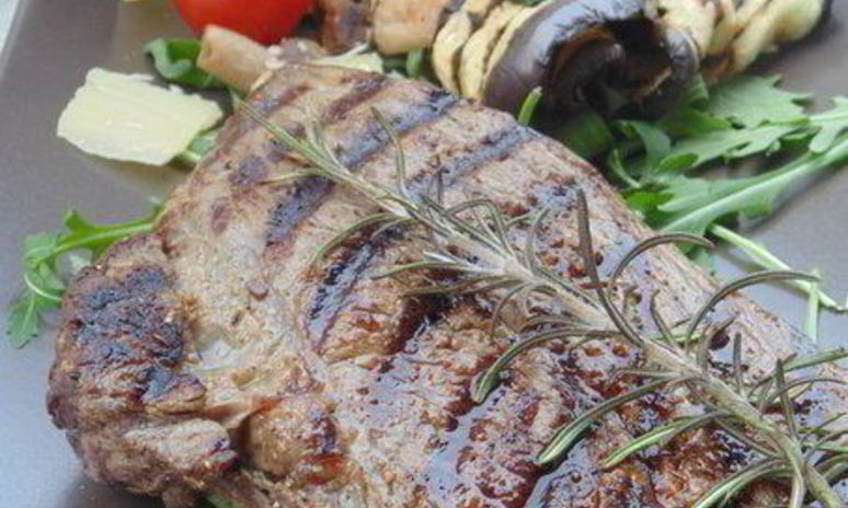Рецепт стейка ферентино с овощами на гриле