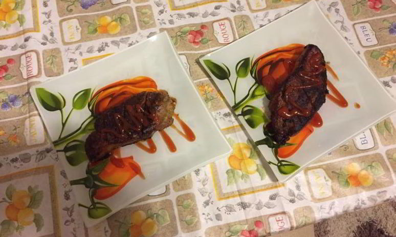 Рецепт стейка из говядины на двоих