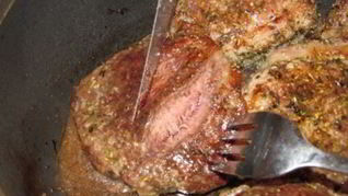 Стейк из мраморной говядины