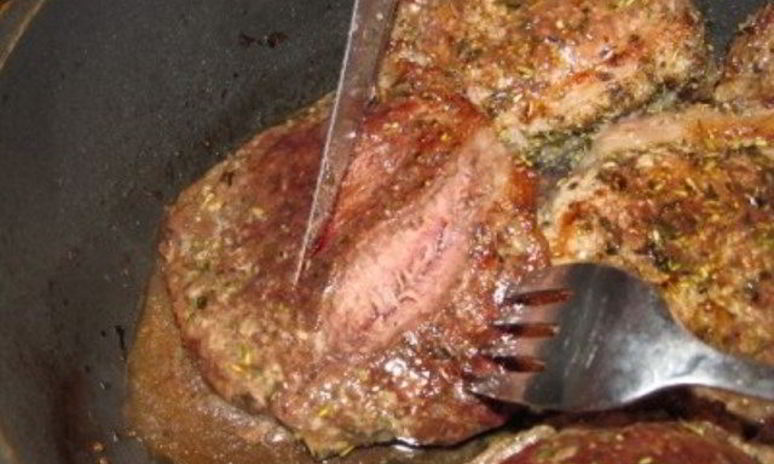 Рецепт стейка из мраморной говядины