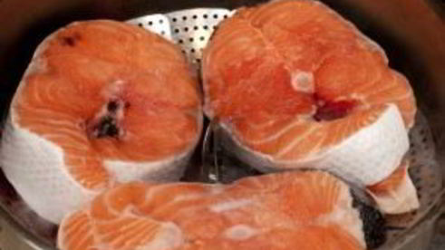 стейк из семги на пару