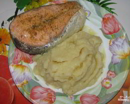 Стейк из семги в мультиварке