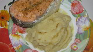 Стейк из семги в мультиварке