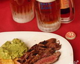 Стейк, маринованный в пиве