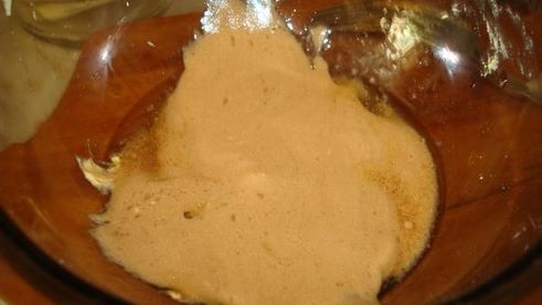 стейк с салатом микс