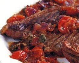 Стейк с соусом Путтанеска