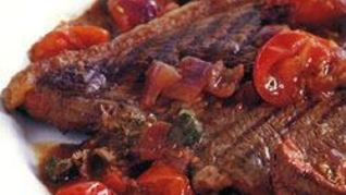 Стейк с соусом Путтанеска