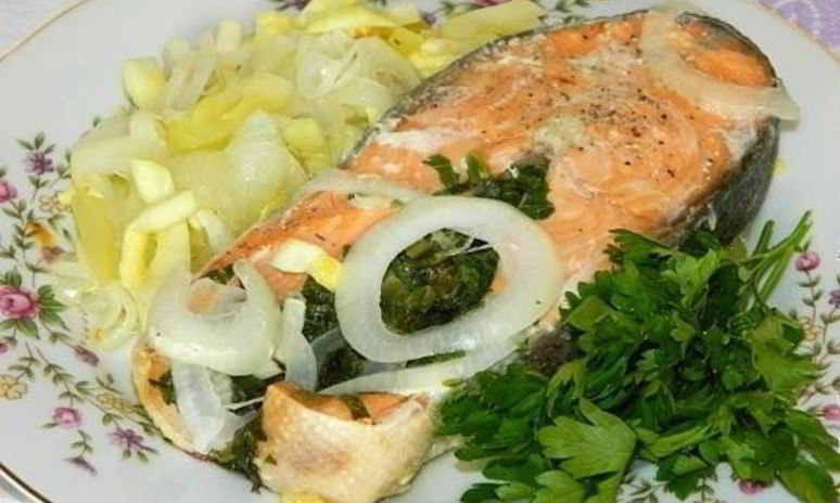 Рецепт стейков из кижуч