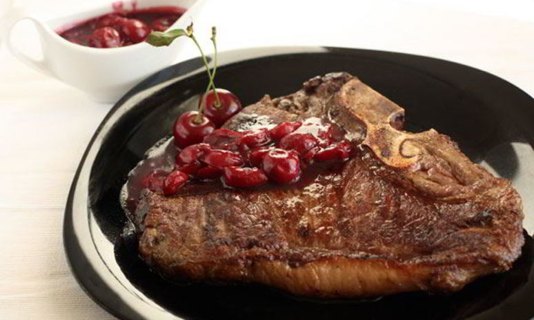Рецепт вишневого соуса и стейк ти-бон