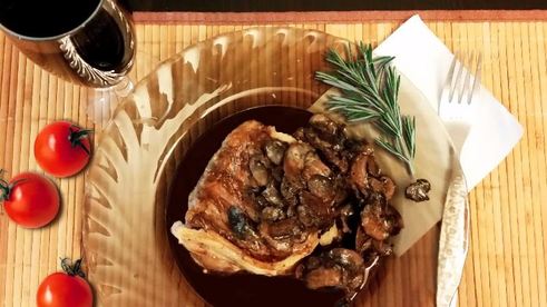 вкуснейший стейк из говядины на электрогриле