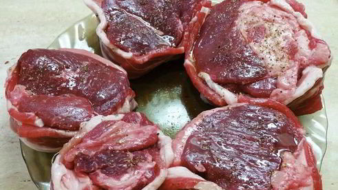 вкуснейший стейк из говядины на электрогриле