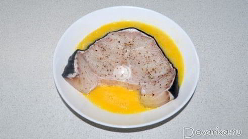 жареные стейки акулы