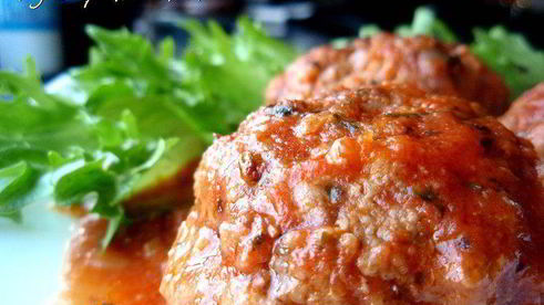 говяжьи тефтели с фасолью и моцареллой