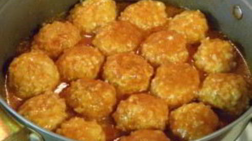 куриные тефтели с подливкой