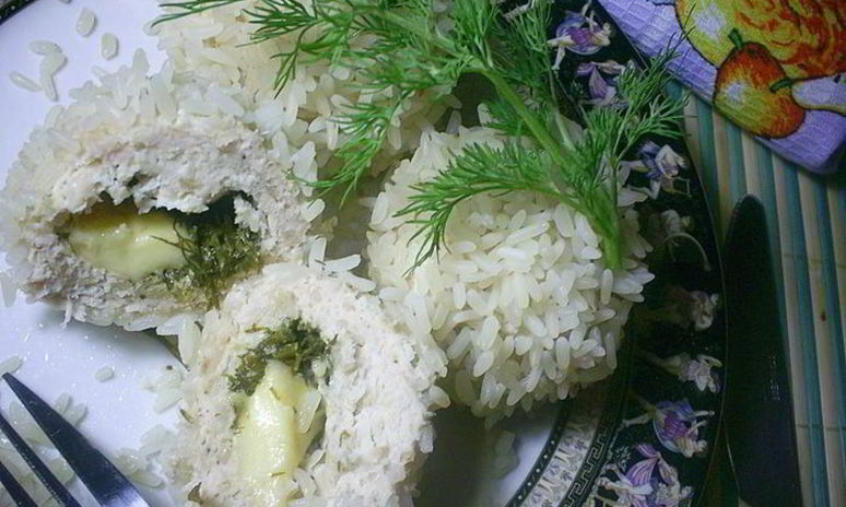 Рецепт нежнейших паровых куриных тефтелей с начинкой ежики