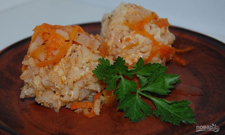 Рецепт тефтелей ежики