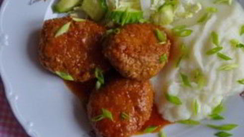 тефтели из свинины с рисом