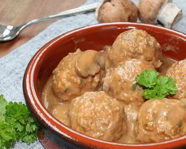 Тефтели с грибами