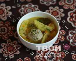 Тефтели с картошкой