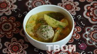 Тефтели с картошкой