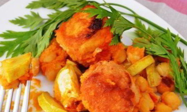 Рецепт тефтелей с нутом и кабачком по-мароккански