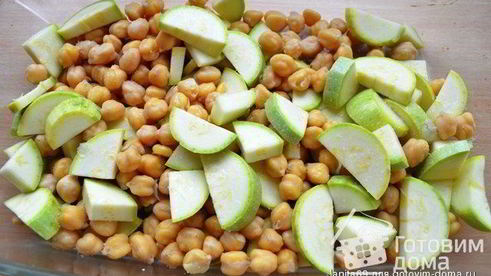 тефтели с нутом и кабачком по-мароккански