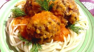 Тефтели с тыквой в тыквенном соусе