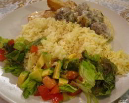 Тушеная картошка с тефтелями