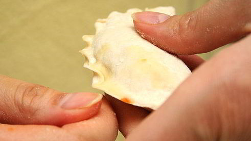 постные вареники с капустой