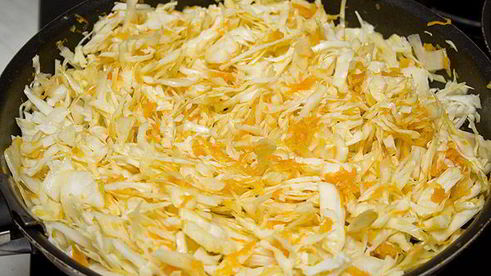 постные вареники с капустой