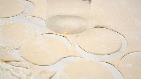 постные вареники с капустой